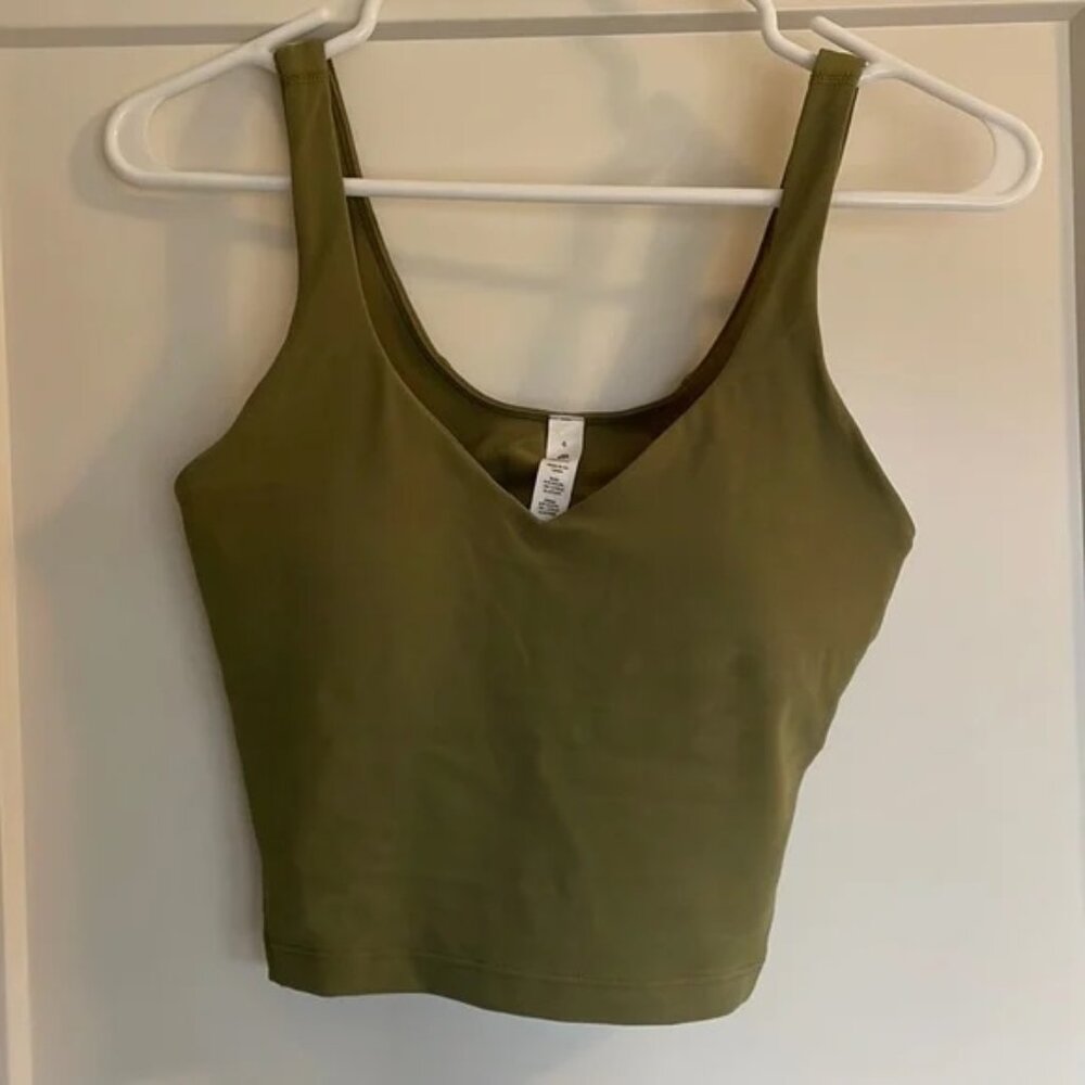 Lululemon Align Top Bronze Green